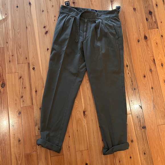 Rubinacci Napoli olive Gurkha trousers - Picture 3 of 7